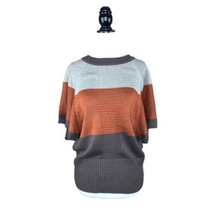 Lavena Colourblock Short Sleeve Sweater Small